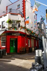 An Irish bar on Saint Patrick's Day in Dublin.